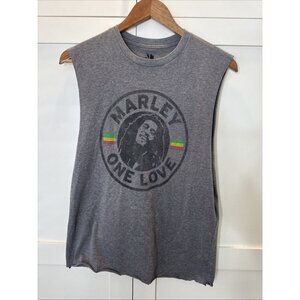 Bob Marley "One Love" Adult Gray T-Shirt~Size Medium